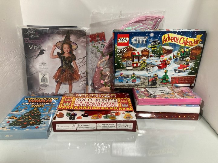 Lot 221  
            Marchington SR13 - Parcel Delivery Only 

                
QTY OF ASSORTED ITEMS TO INCLUDE LEGO CITY ADVENT CALENDAR: LOCATION - C13