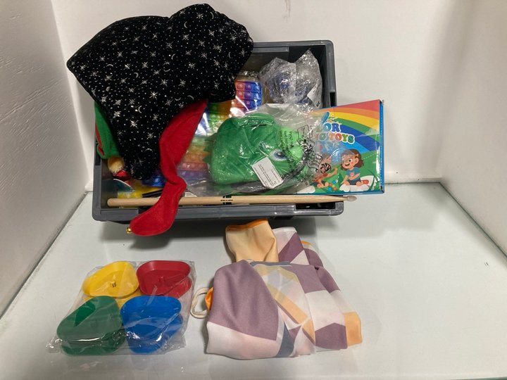 Lot 227  
            Marchington SR13 - Parcel Delivery Only 

                
QTY OF ASSORTED TOYS TO INCLUDE SQUEEZE ME COLOUR SORTING TOYS: LOCATION - C13
