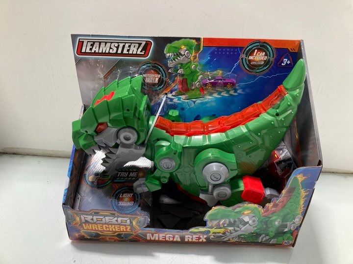 Lot 232  
            Marchington SR13 - Parcel Delivery Only 

                
ROBO WRECKERZ MEGA REX TOY CAR: LOCATION - C12
