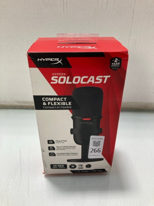 Lot 266  
            Marchington SR13 - Parcel Delivery Only 

                
SOLOCAST COMPACT & FLEXIBLE HI-RES MIC: LOCATION - C10