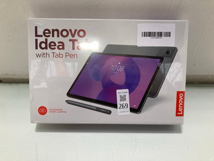 Lot 269  
            Marchington SR13 - Parcel Delivery Only 

                
LENOVO IDEA TAB WITH TAB PEN - ORIGINAL RRP: £220.00: LOCATION - C10