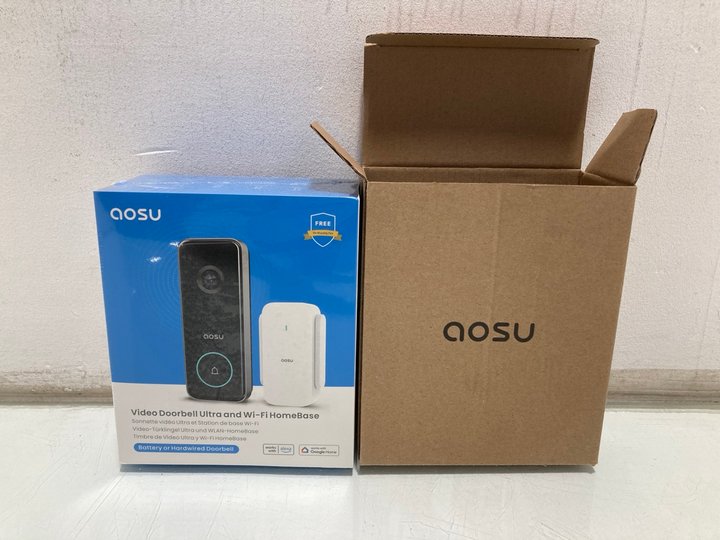 Lot 273  
            Marchington SR13 - Parcel Delivery Only 

                
AOSU VIDEO DOORBELL ULTRA AND WI-FI HOMEBASE - ORIGINAL RRP: £130.00: LOCATION - C10