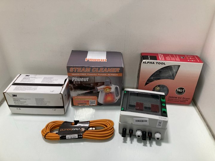 Lot 281  
            Marchington SR13 - Parcel Delivery Only 

                
5 X GENERAL ITEMS TO INCLUDE ALPHA TOOL 2000W DC DRYER: LOCATION - C10