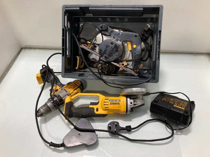 Lot 284  
            Marchington SR13 - Parcel Delivery Only 

                
QTY OF ASSORTED HARDWARE TOOLS TO INCLUDE DEWALT 18V XR LI-ION BRUSHLESS CORDLESS...
