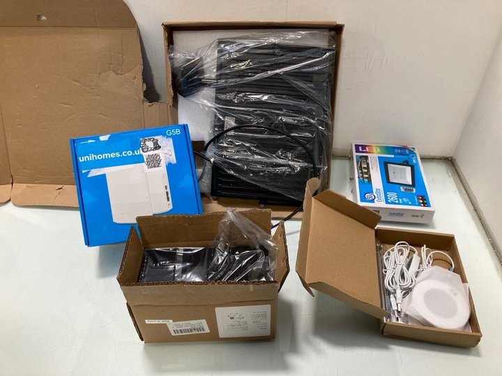 Lot 288  
            Marchington SR13 - Parcel Delivery Only 

                
5 X GENERAL ITEMS TO INCLUDE EXTRA STAR RGB LED FLOOD LIGHT: LOCATION - C10