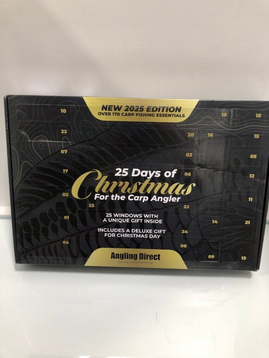 Lot 317  
            Marchington SR13 - Parcel Delivery Only 

                
ANGLING DIRECT 25 DAYS OF CHRISTMAS FOR THE CARP ANGLER - ADVENT CALENDAR: LOCATI...