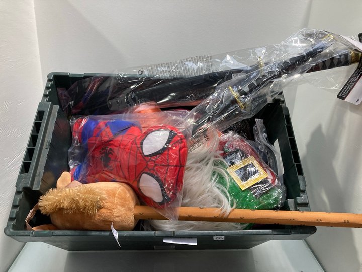 Lot 344  
            Marchington SR13 - Parcel Delivery Only 

                
QTY OF ASSORTED CHILDRENS TOYS TO INCLUDE MARVEL SPIDERMAN HOT WATER BOTTLE COVER...