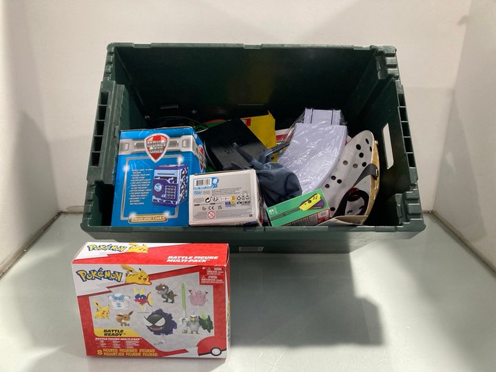 Lot 346  
            Marchington SR13 - Parcel Delivery Only 

                
QTY OF ASSORTED CHILDRENS TOYS TO INCLUDE POKEMON BATTLE READY - 8 PACK BATTLE FI...