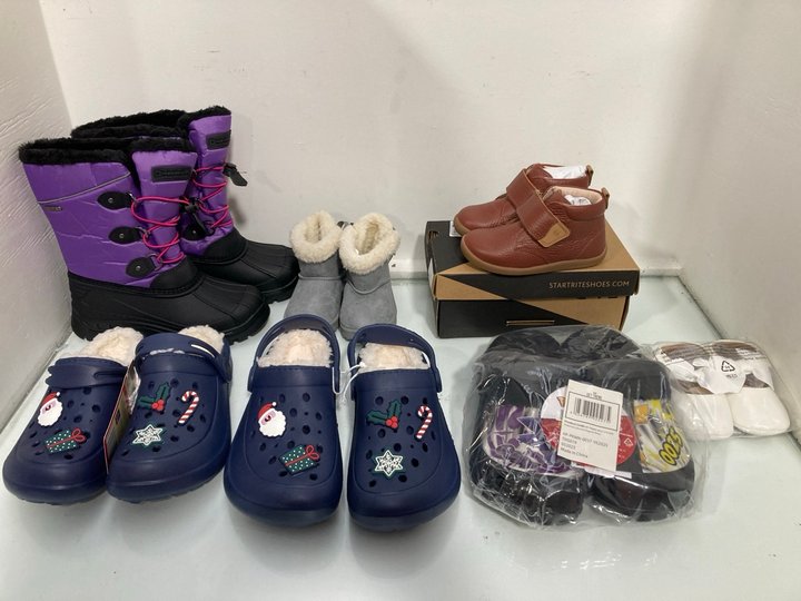 Lot 353  
            Marchington SR13 - Parcel Delivery Only 

                
QTY OF ASSORTED CHILDRENS FOOTWEAR IN VARIOUS SIZES TO INCLUDE PRIMARK FLEECE LIN...