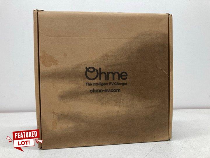 Lot 37  
            Marchington SR13 - Parcel Delivery Only 

                
OHME HOME PRO THE INTELLIGENT EV CHARGER -ORIGINAL RRP £533.00: LOCATION - BOOTH