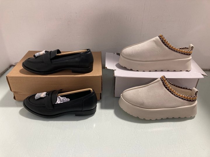 Lot 421  
            Marchington SR13 - Parcel Delivery Only 

                
LONDON REBEL WOMENS AMELIA TASSEL PENNY LOAFERS IN BLACK - SIZE UK 6 TO INCLUDE F...