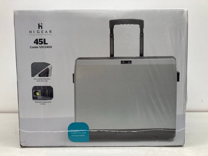 Lot 49  
            Marchington SR13 - Parcel Delivery Only 

                
HIGEAR 45 L 12V/240V COOLER WITH HANDLE-(SEALED)-ORIGINAL RRP £120.00: LOCATION -...
