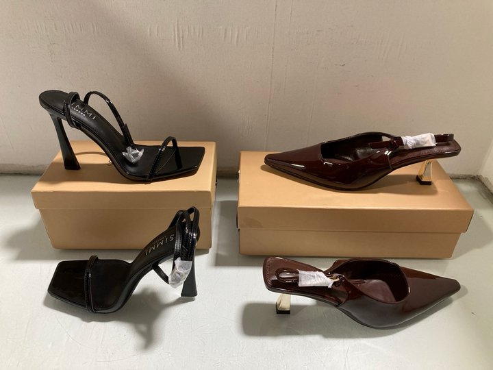 Lot 509  
            Marchington SR13 - Parcel Delivery Only 

                
SIMMI LONDON BLACK PATENT WOMENS HEELED SHOES - UK SIZE: 4 TO INCLUDE SIMMI LONDO...