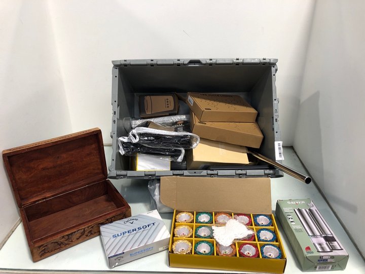 Lot 57  
            Marchington SR13 - Parcel Delivery Only 

                
QTY OF HOUSEHOLD ITEMS TO INCLUDE SALTER STAINLESS STEEL ELECTRIC MILL SET: LOCAT...