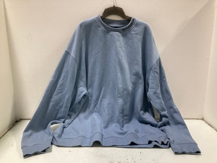 Lot 649  
            Marchington SR13 - Parcel Delivery Only 

                
BARBOUR INTERNATIONAL MENS SWEATSHIRT IN LIGHT BLUE -UK SIZE XXL: LOCATION - B9