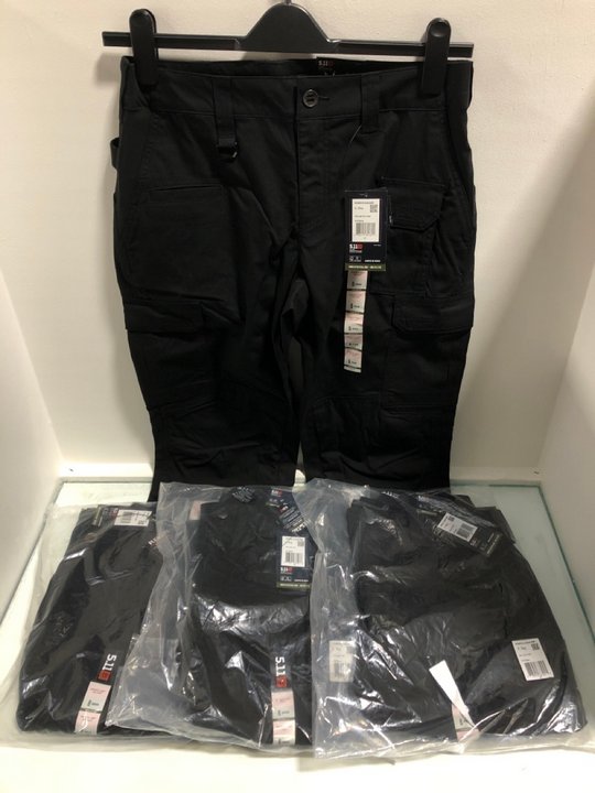 Lot 722  
            Marchington SR13 - Parcel Delivery Only 

                
4 X PAIRS OF LADIES 5.11 PRO TROUSERS IN BLACK-UK SIZES 6/8: LOCATION - B12