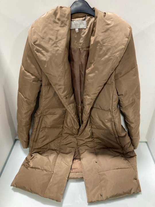 Lot 753  
            Marchington SR13 - Parcel Delivery Only 

                
HOBBS WOMENS FULL ZIP OVERSIZED COLLAR COAT IN BROWN - SIZE UK 10: LOCATION - B14