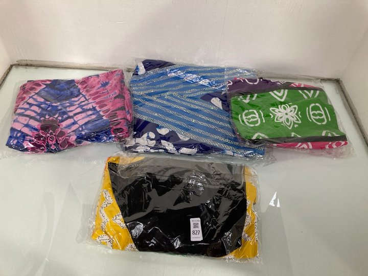 Lot 827  
            Marchington SR13 - Parcel Delivery Only 

                
4 X ASSORTED DESIGN LADIES CLOTHING IN VARIOUS SIZES: LOCATION - D2