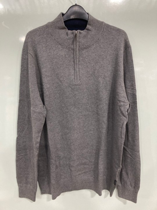 Lot 889  
            Marchington SR13 - Parcel Delivery Only 

                
THE ORIGINAL BEN SHERMAN FUNNEL NECK JUMPER IN GREY MARL-UK SIZE XL-ORIGINAL RRP ...