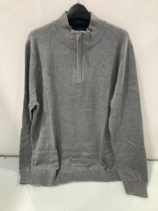 Lot 890  
            Marchington SR13 - Parcel Delivery Only 

                
THE ORIGINAL BEN SHERMAN FUNNEL NECK JUMPER IN GREY MARL-UK SIZE M-ORIGINAL RRP £...