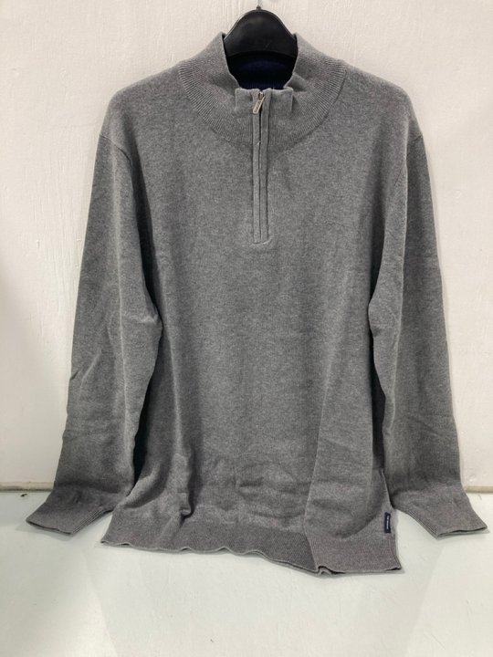 Lot 892  
            Marchington SR13 - Parcel Delivery Only 

                
THE ORIGINAL BEN SHERMAN FUNNEL NECK JUMPER IN GREY MARL-UK SIZE M-ORIGINAL RRP £...