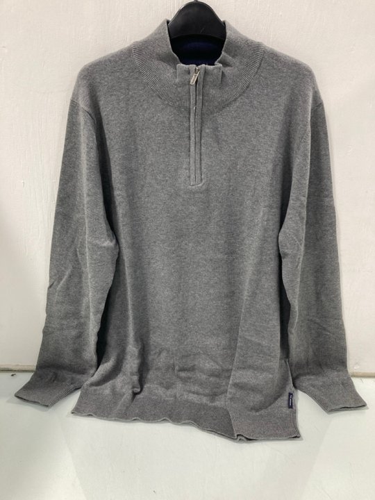 Lot 893  
            Marchington SR13 - Parcel Delivery Only 

                
THE ORIGINAL BEN SHERMAN FUNNEL NECK JUMPER IN GREY MARL-UK SIZE M-ORIGINAL RRP £...