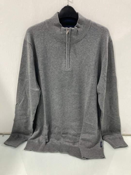 Lot 895  
            Marchington SR13 - Parcel Delivery Only 

                
THE ORIGINAL BEN SHERMAN FUNNEL NECK JUMPER IN GREY MARL-UK SIZE L-ORIGINAL RRP £...