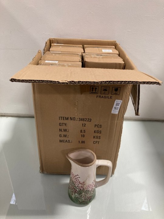 Lot 921  
            Marchington SR13 - Parcel Delivery Only 

                
12 X WILD GARDEN MODERN JUG VASES: LOCATION - D5