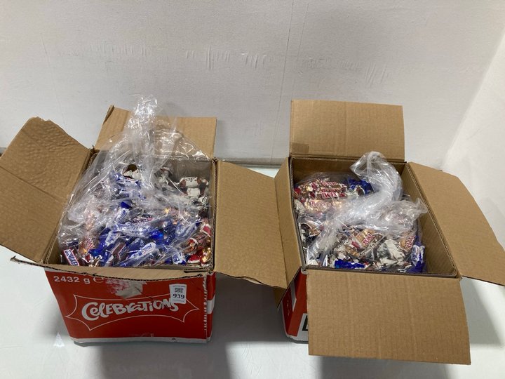 Lot 939  
            Marchington SR13 - Parcel Delivery Only 

                
2 X 2432G BOXES OF CELEBRATIONS -BBE 04/26: LOCATION - D6