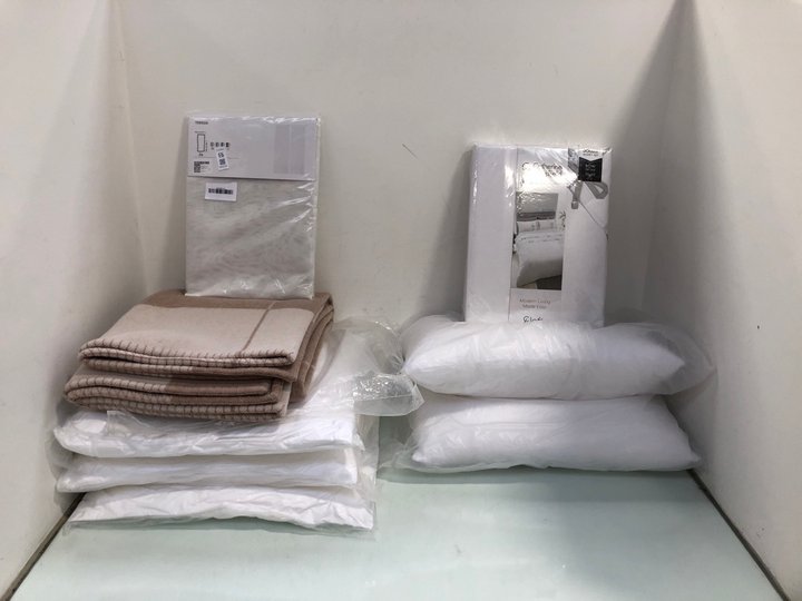 Lot 93  
            Marchington SR13 - Parcel Delivery Only 

                
QTY OF BEDDING ITEMS TO INCLUDE CATHERINE LANSFIELD DOUBLE DUVET SET IN WHITE WIT...