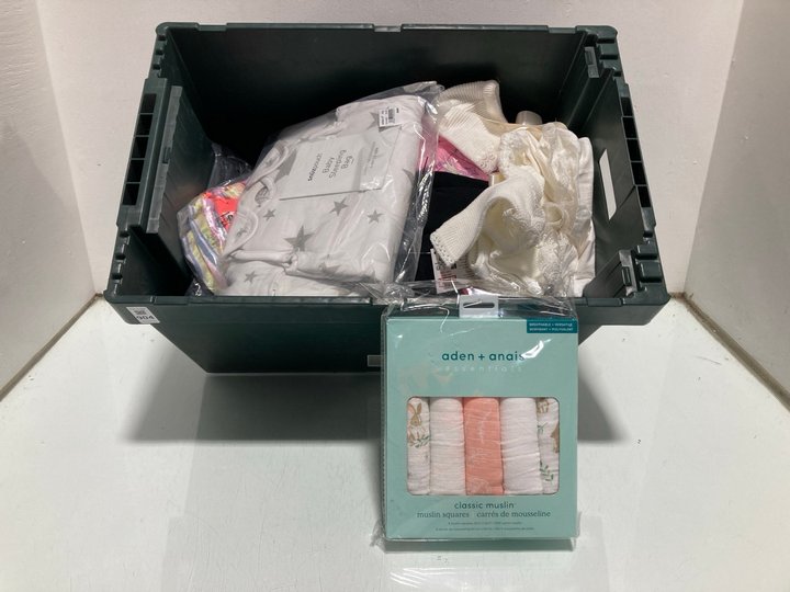 Lot 983  
            Marchington SR13 - Parcel Delivery Only 

                
QTY OF ASSORTED CHILDRENS ITEMS TO INCLUDE ADEN + ANAIS ESSENTIALS CLASSIC MUSLIN...