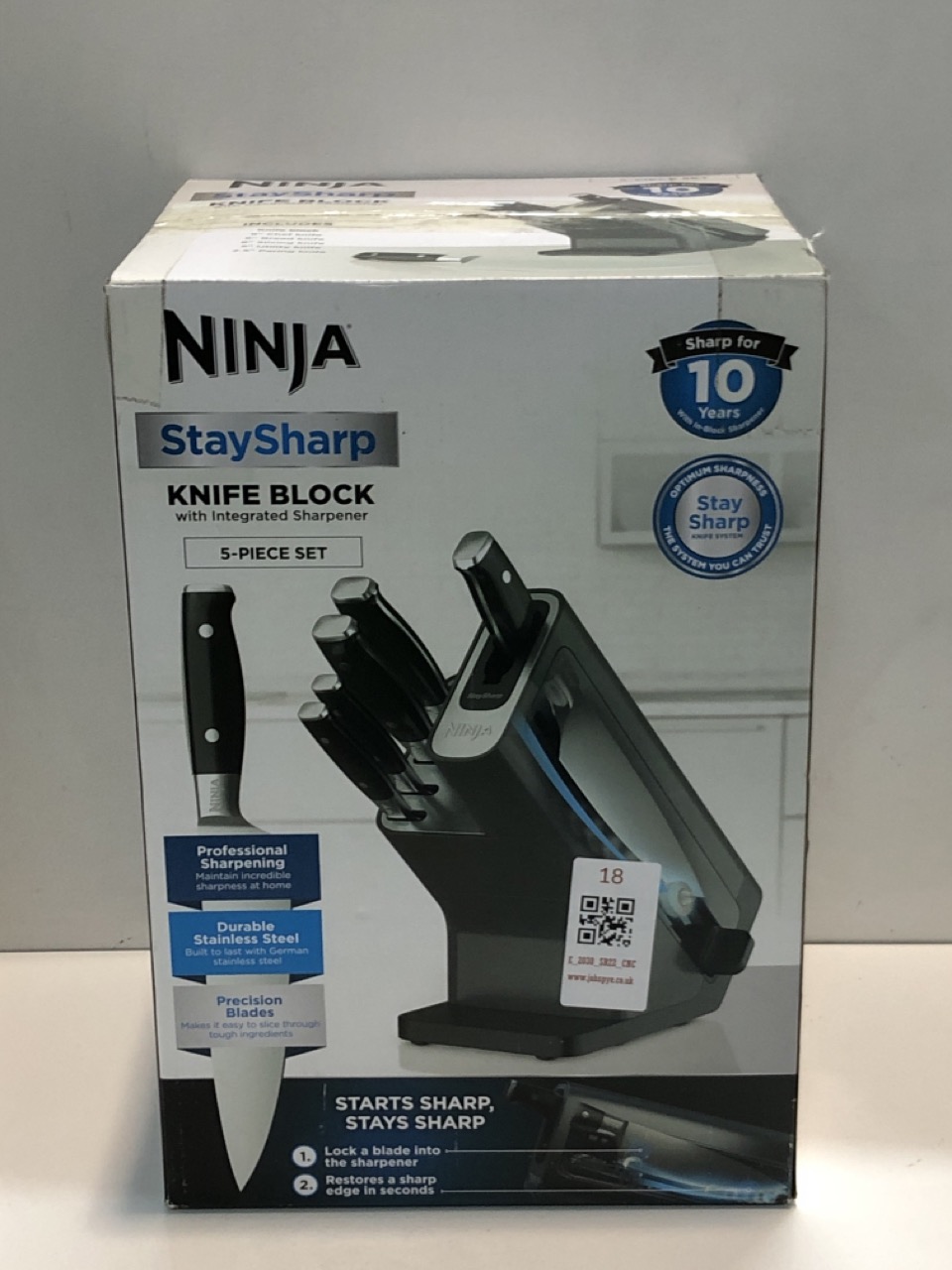 Lot 18  
            Edinburgh SR22 - Collection Only 

                
NINJA FOODI STAYSHARP KNIFE BLOCK WITH KNIVES (18+ REQUIRED) - COLLECTION ONLY - ...