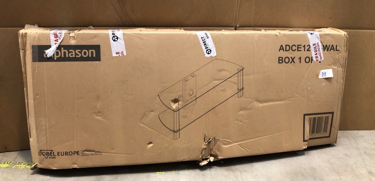 Lot 42  
            Edinburgh SR22 - Collection Only 

                
ALPHASON CENTURY 1200 TV STAND - WALNUT & CLEAR GLASS. - COLLECTION ONLY - LOCATI...