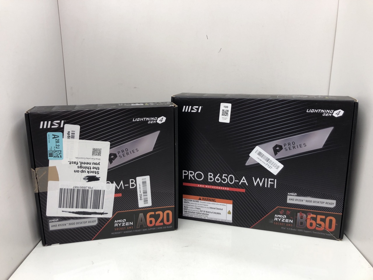 Lot 100  
            Edinburgh SR34 - Delivery Only 

                
MSI PRO A620M-B MOTHERBOARD, MICRO-ATX - SUPPORTS AMD RYZEN 9000 / 8000 / 7000 PR...