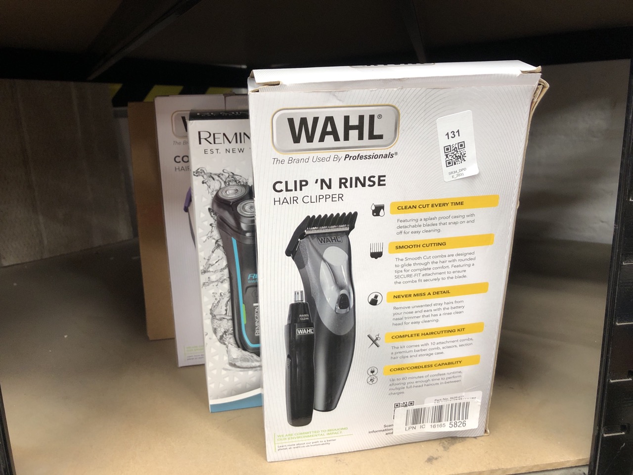 Lot 131  
            Edinburgh SR34 - Delivery Only 

                
QUANTITY OF HEALTH & BEAUTY ITEMS TO INCLUDE WAHL CLIP N RINSE HAIR CLIPPER FOR M...