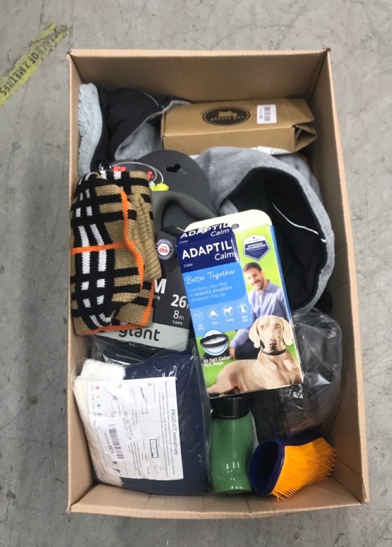 Lot 181  
            Edinburgh SR34 - Delivery Only 

                
QUANTITY OF PET PRODUCTS TO INCLUDE ADAPTIL CALM COLLAR : LOCATION - RACK A