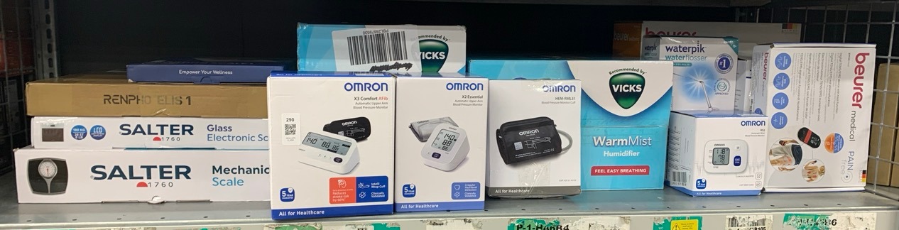 Lot 290  
            Edinburgh SR34 - Delivery Only 

                
QUANTITY OF  ITEMS TO INCLUDE OMRON X3 COMFORT AFIB, CLINICALLY VALIDATED UPPER A...