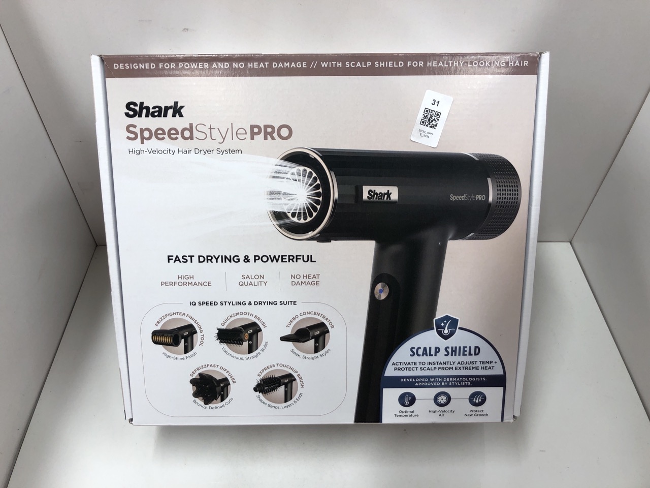 Lot 31  
            Edinburgh SR34 - Delivery Only 

                
SHARK SPEEDSTYLE PRO HAIR DRYER, HIGH PERFORMANCE HIGH-VELOCITY HAIR DRYER FOR AL...