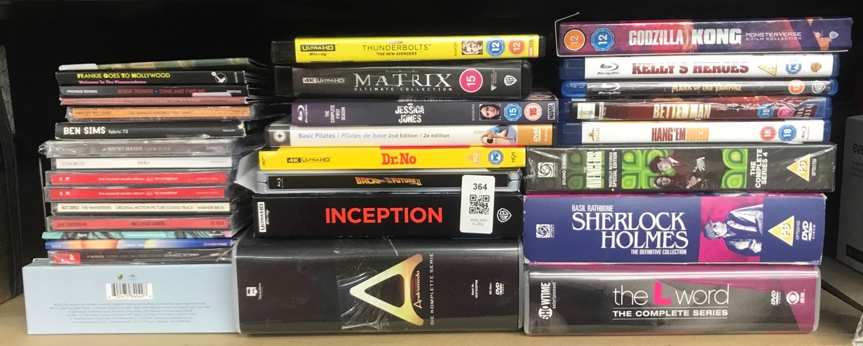 Lot 364  
            Edinburgh SR34 - Delivery Only 

                
QUANTITY OF TV & AUDIO ITEMS TO INCLUDE MARVEL STUDIOS' THUNDERBOLTS* UHD/BD [BLU...