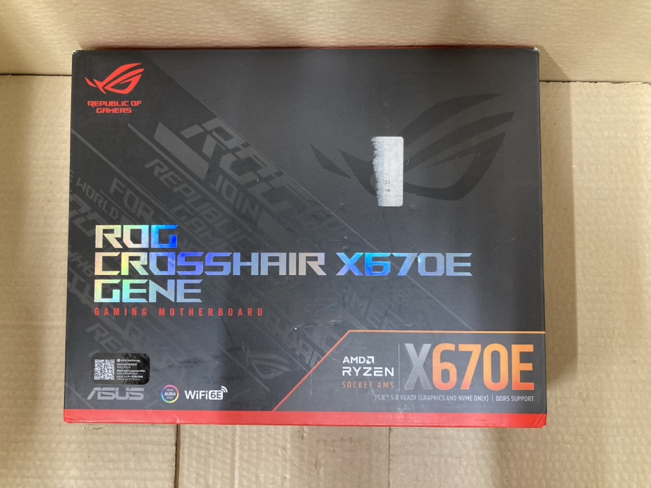Lot 384  
            Edinburgh SR34 - Delivery Only 

                
ROG CROSSHAIR X670E GENE GAMING MOTHERBOARD : LOCATION - RACK E