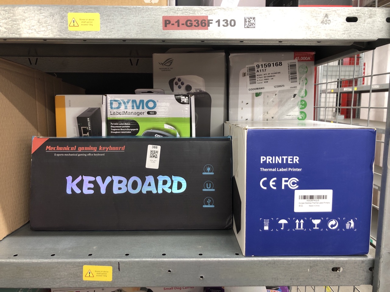 Lot 388  
            Edinburgh SR34 - Delivery Only 

                
QUANTITY OF TECH & GAMING ITEMS TO INCLUDE DYMO LABELMANAGER 160: LOCATION - RACK E