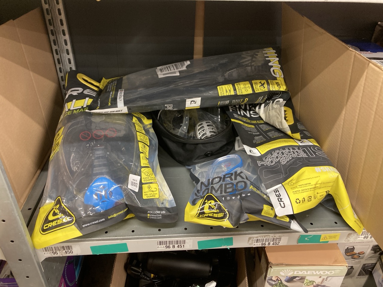 Lot 403  
            Edinburgh SR34 - Delivery Only 

                
QUANTITY OF SPORTS & EXERCISE ITEMS TO INCLUDE CRESSI LIGHT FIN POOL AND TRAINING...