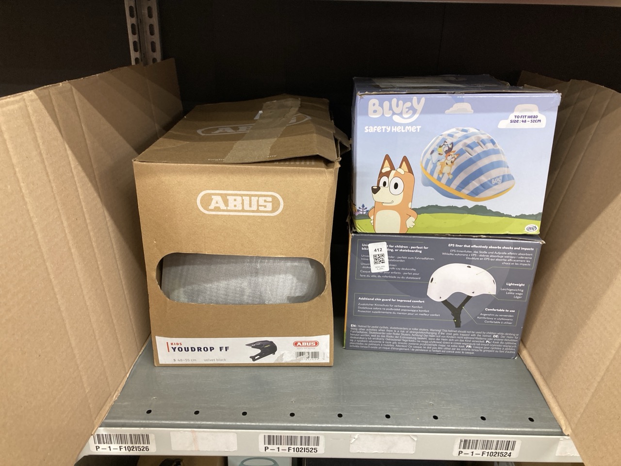 Lot 412  
            Edinburgh SR34 - Delivery Only 

                
QUANTITY OF SPORTS & EXERCISE ITEMS TO INCLUDE ABUS MTB HELMET YOU DROP FF - FULL...