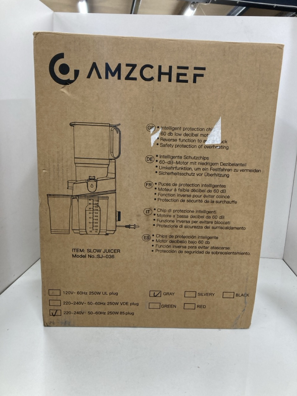 Lot 440  
            Edinburgh SR34 - Delivery Only 

                
AMZCHEF SLOW JUICER : LOCATION - RACK E