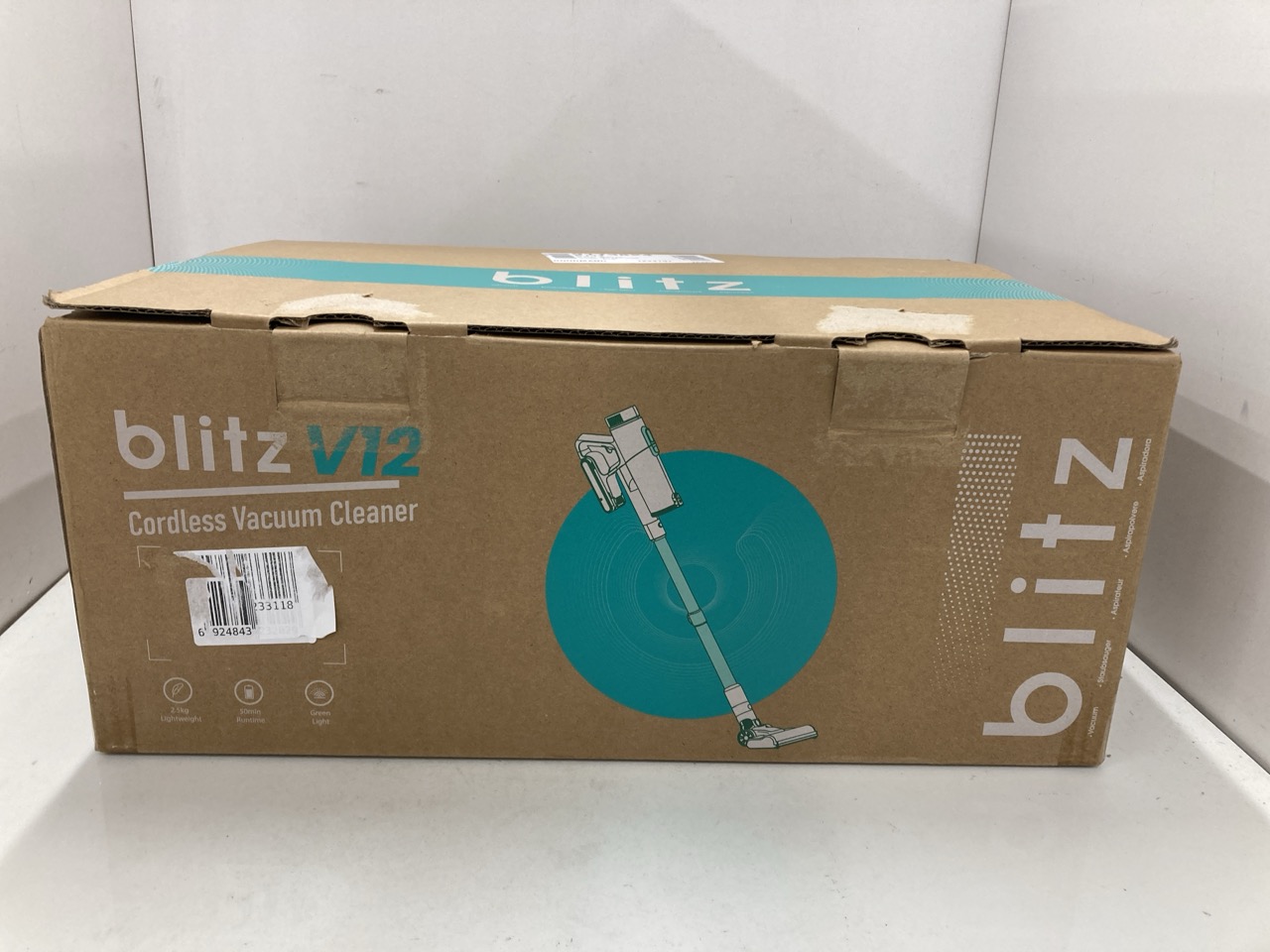Lot 444  
            Edinburgh SR34 - Delivery Only 

                
BLITZ V12 CORDLESS VACUUM CLEANER : LOCATION - RACK E