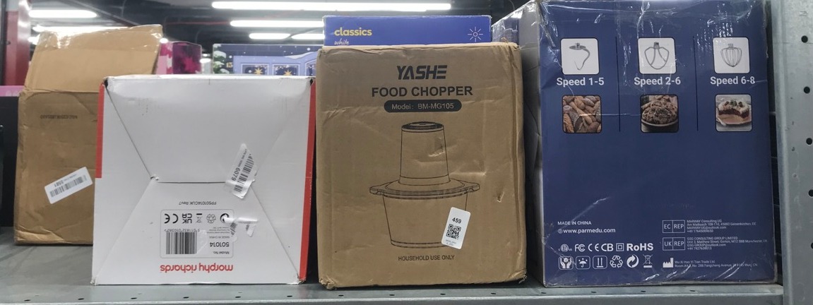 Lot 459  
            Edinburgh SR34 - Delivery Only 

                
QUANTITY OF KITCHEN & APPLIANCES ITEMS TO INCLUDE MORPHY RICHARDS 1.6L SAUTÉ & SO...