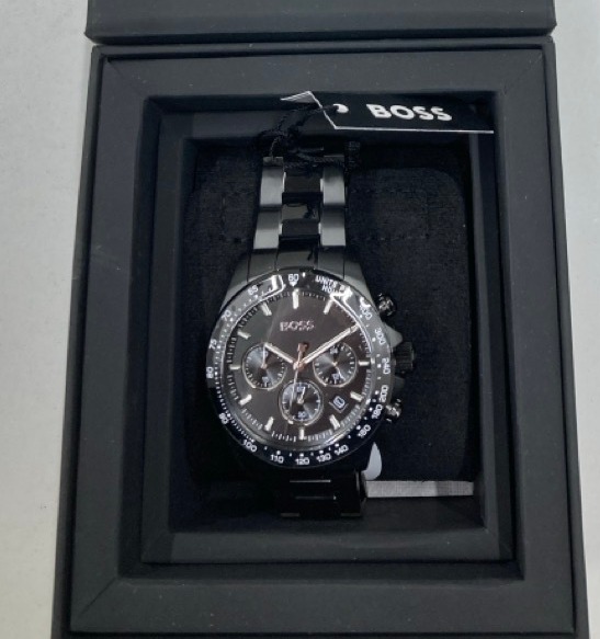 Lot 509  
            Edinburgh SR34 - Delivery Only 

                
BOSS MEN'S 43MM CHRONOGRAPH QUARTZ WATCH HERO COLLECTION WITH BLACK STAINLESS STE...
