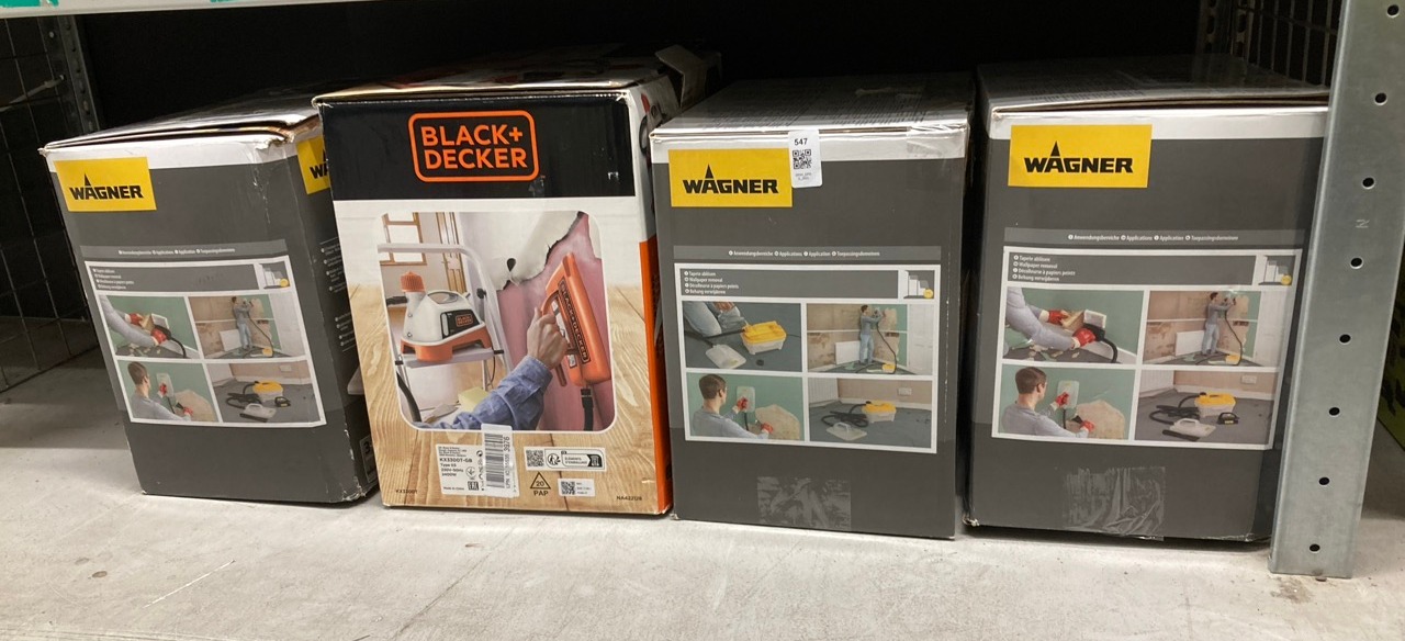 Lot 547  
            Edinburgh SR34 - Delivery Only 

                
QUANTITY OF TOOLS & HOME IMPROVEMENT ITEMS TO INCLUDE WAGNER STEAM WALLPAPER STRI...