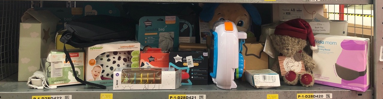 Lot 586  
            Edinburgh SR34 - Delivery Only 

                
QUANTITY OF BABY & TODDLER ITEMS TO INCLUDE VTECH BC8213 V-HUSH JUNIOR SLEEP TRAI...