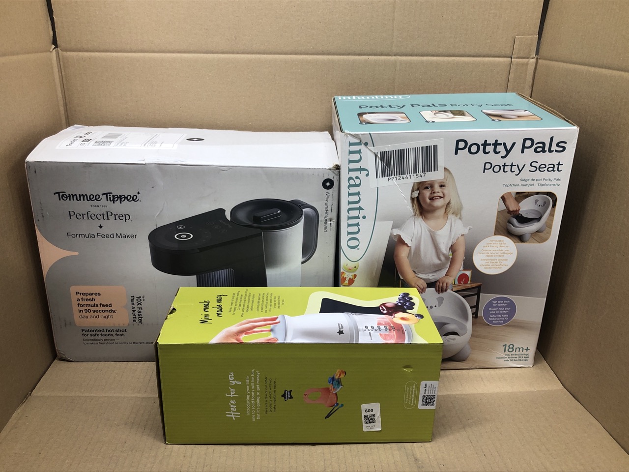 Lot 600  
            Edinburgh SR34 - Delivery Only 

                
QUANTITY OF BABY & TODDLER ITEMS TO INCLUDE TOMMEE TIPPEE PERFECT PREP MACHINE, B...
